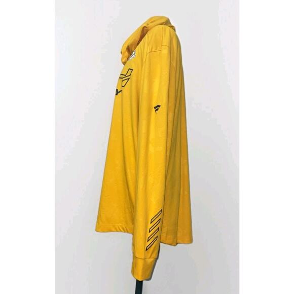 Men's Fanatics Gold Nashville Predators Authentic Pro Rink Pullover Hoodie - Picture 1 of 10